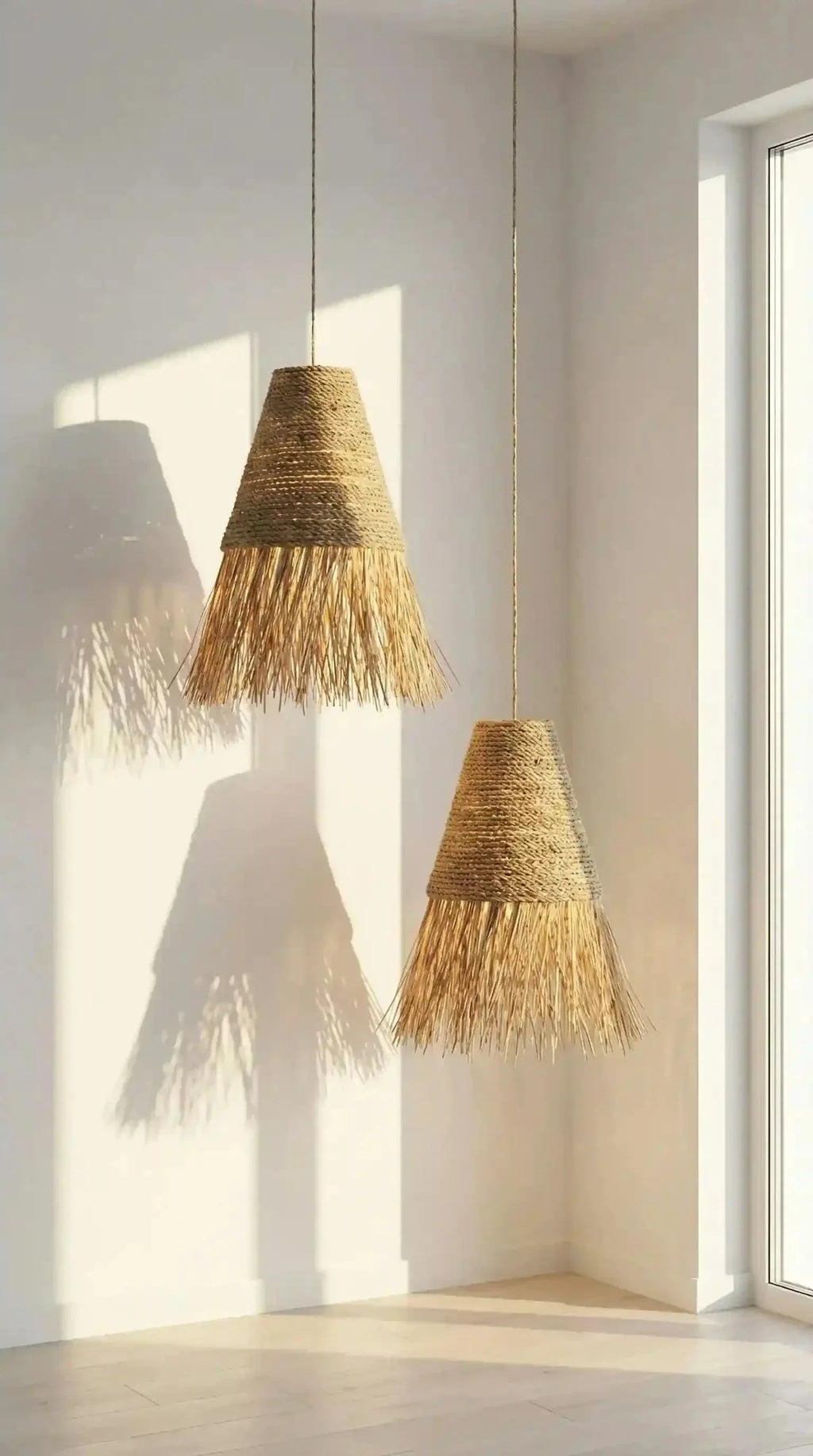 Luminária Pendente Cerrado Juta e Palha - Ateliê MMassuci