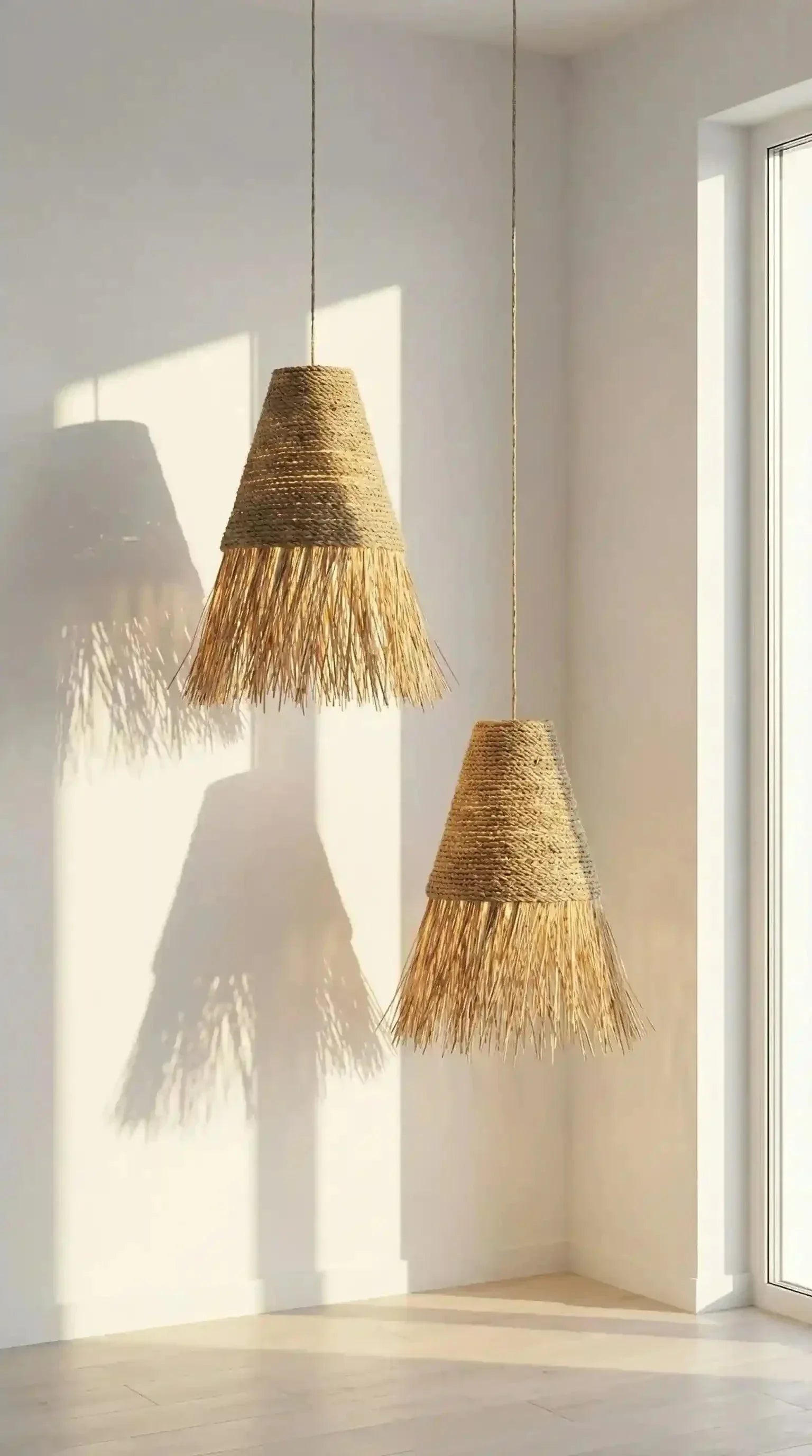 Luminária Pendente Cerrado Juta e Palha - Ateliê MMassuci