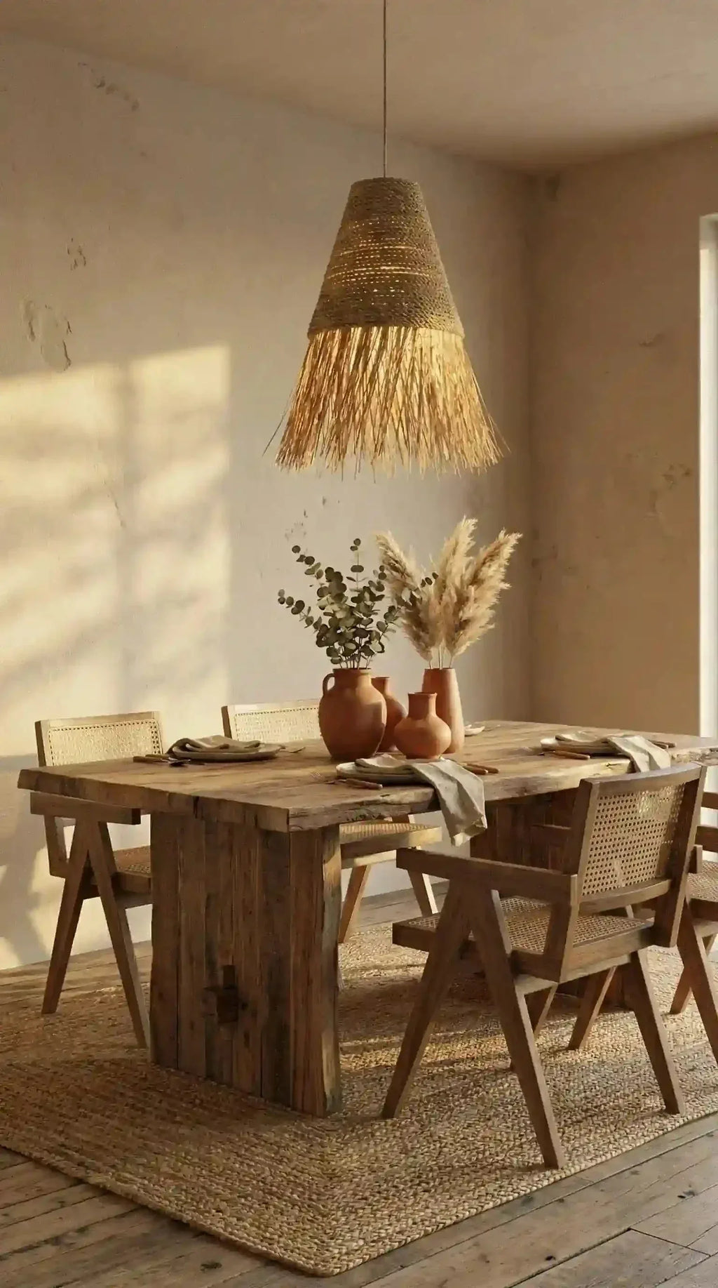 Luminária Pendente Cerrado Juta e Palha - Ateliê MMassuci