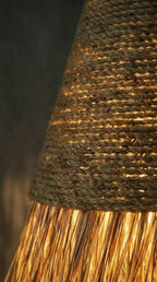 Luminária Pendente Cerrado Juta e Palha - Ateliê MMassuci