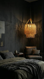 Luminária Pendente Fio de Buriti Cascata - Ateliê MMassuci