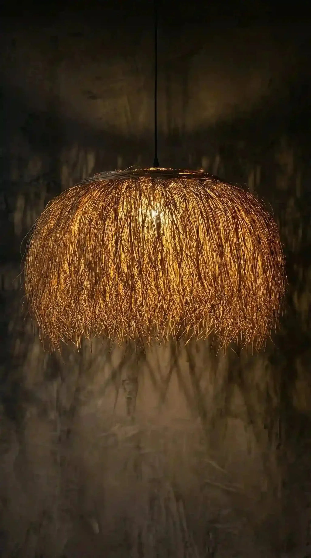 Luminária Pendente Sapê Fio de Buriti - Ateliê MMassuci