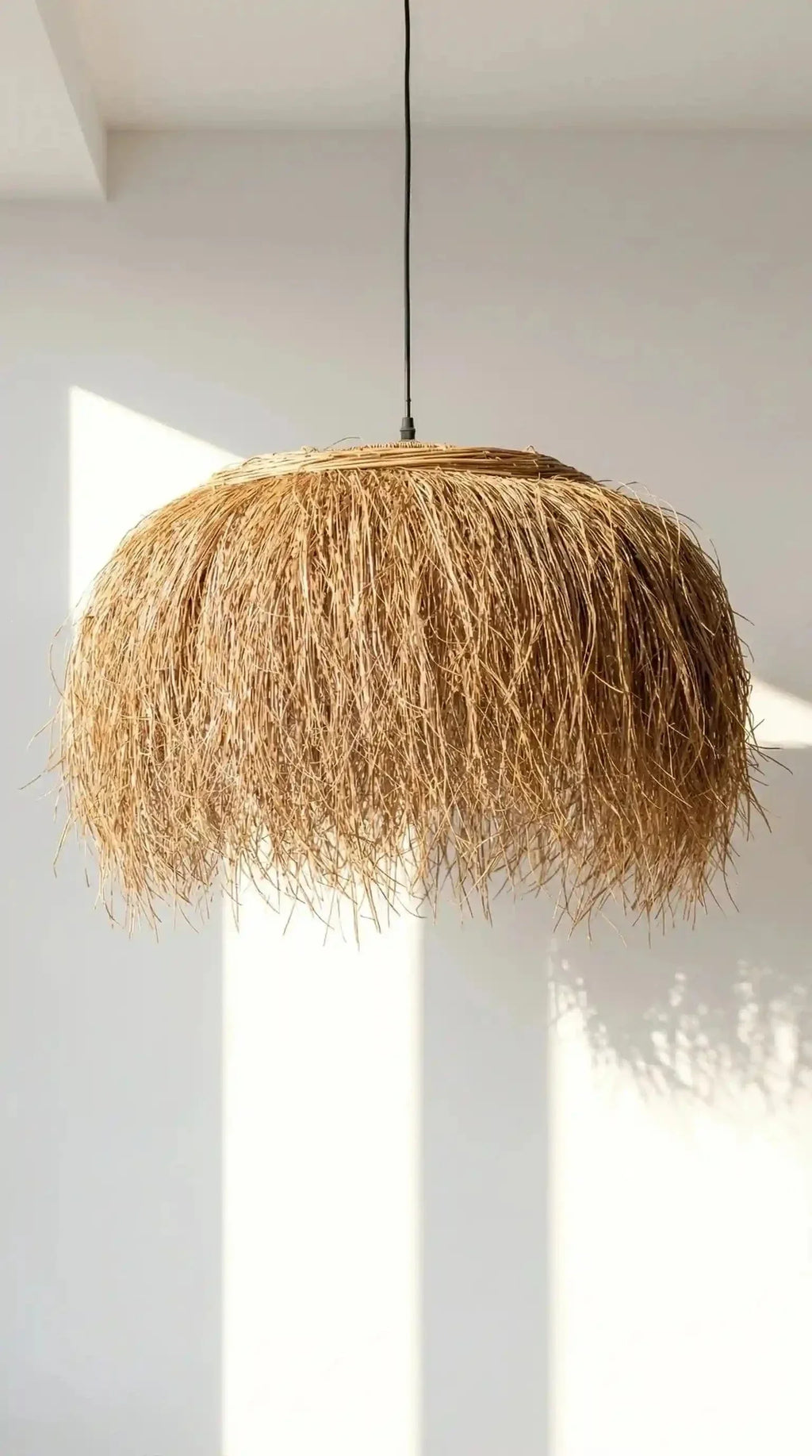 Luminária Pendente Sapê Fio de Buriti - Ateliê MMassuci