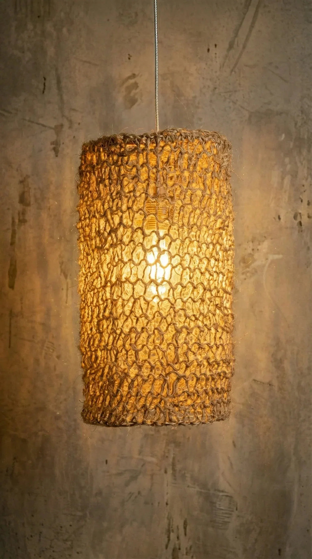 Luminaria Pendente Sisal Nest - Ateliê MMassuci