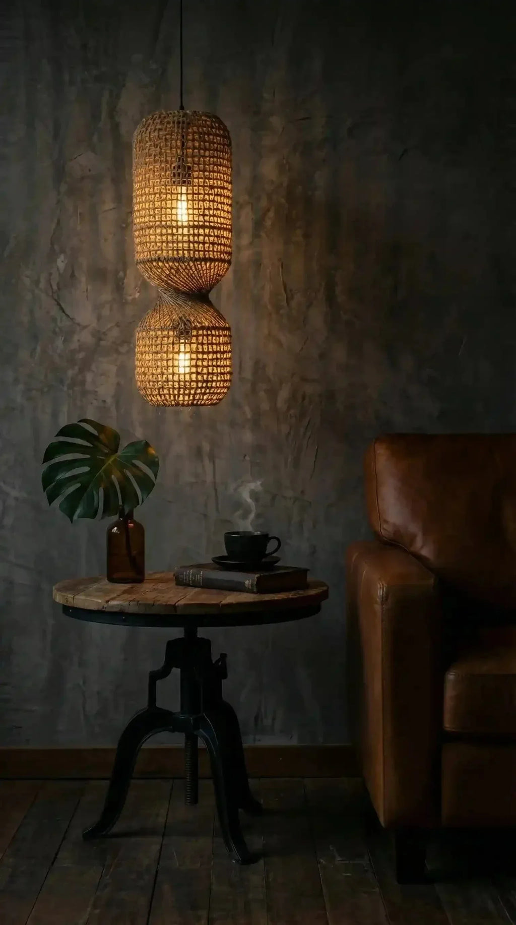 Luminária Pendente Twisted Juta - Ateliê MMassuci