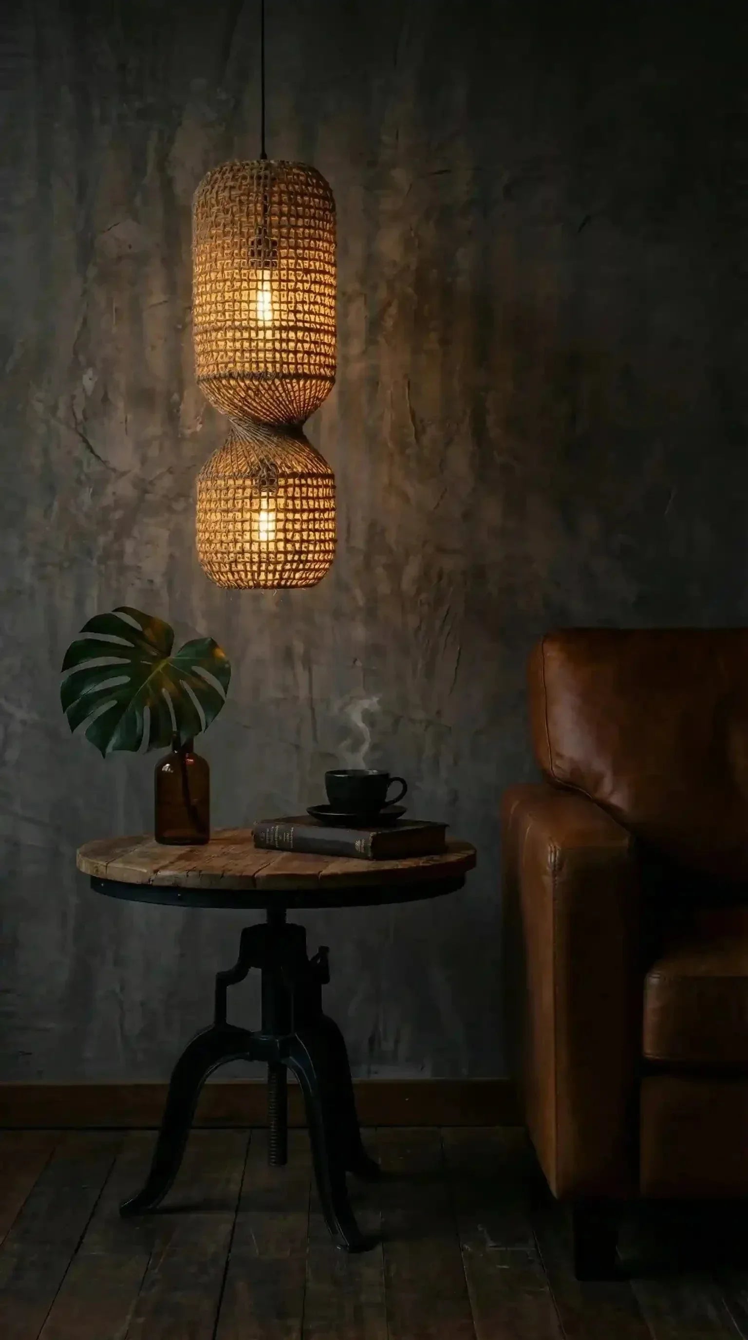 Luminária Pendente Twisted Juta - Ateliê MMassuci