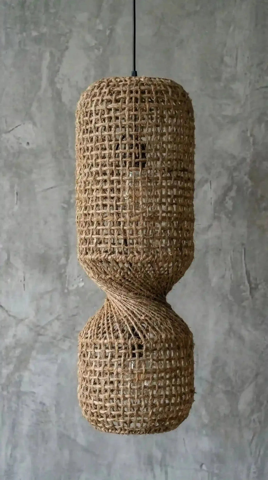 Luminária Pendente Twisted Juta - Ateliê MMassuci