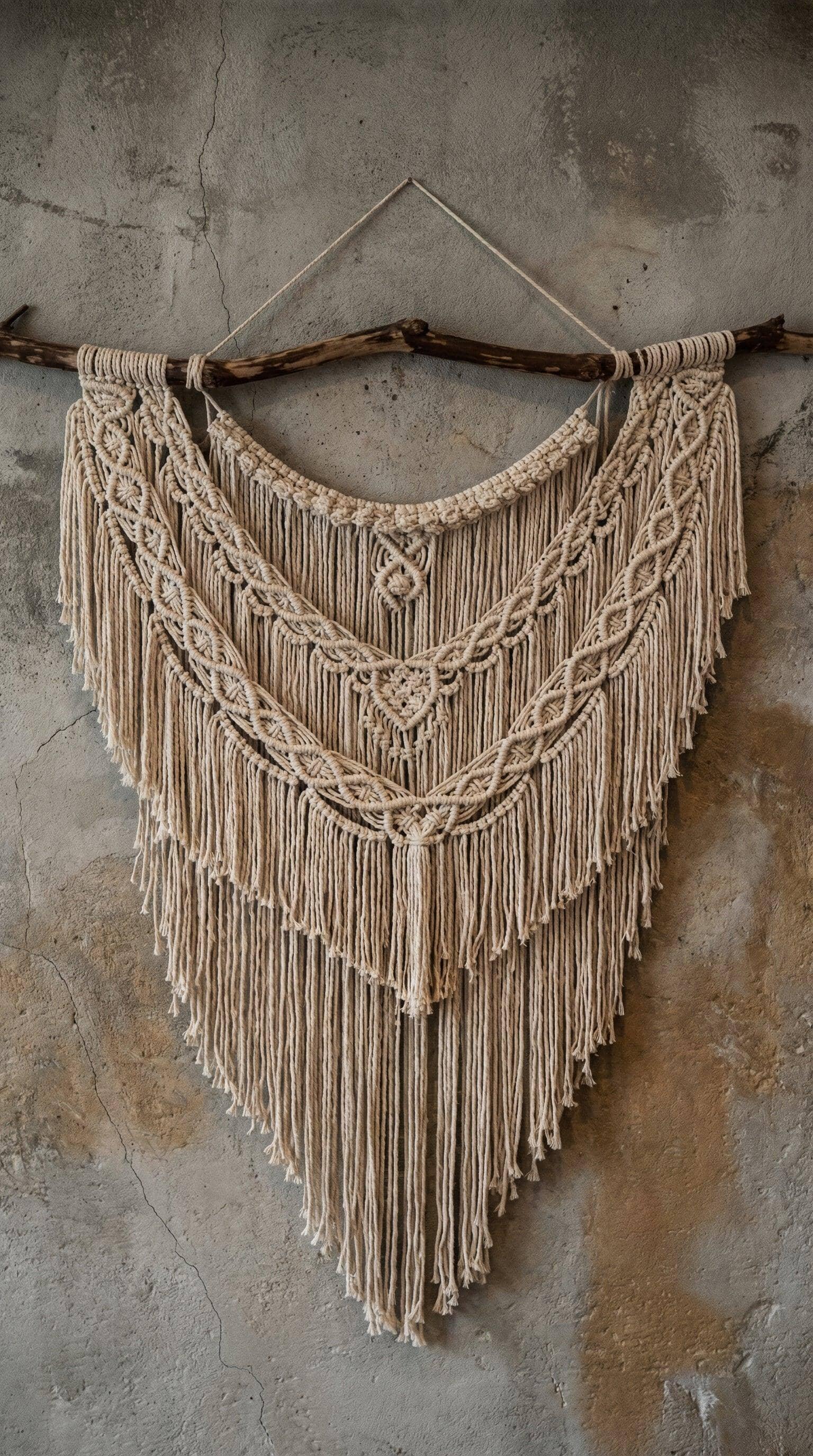 Macrame Parede Cru - Ateliê MMassuci
