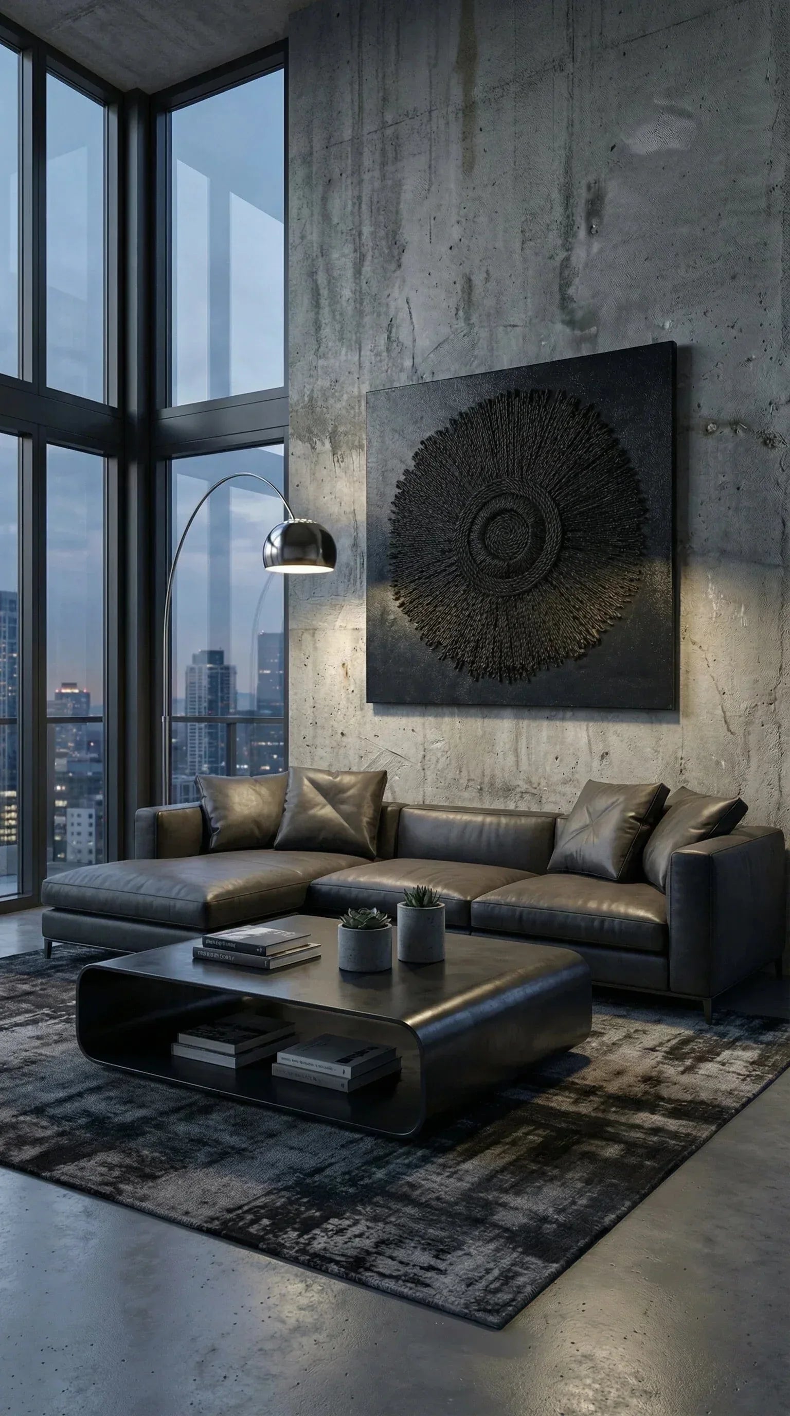 Quadro Espiral Preto - Ateliê MMassuci